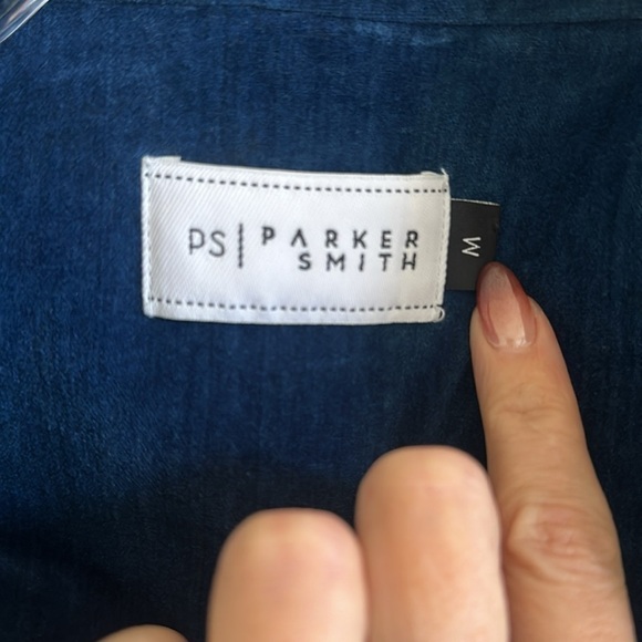 Parker Smith Velvet Blazer Midnight Blue Size Medium - Picture 9 of 9